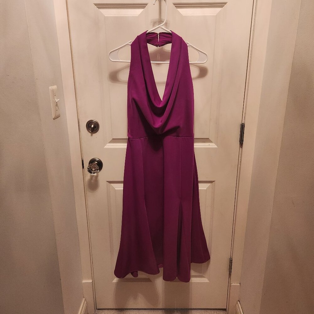 Fushia halter dress by Harlyn, size L